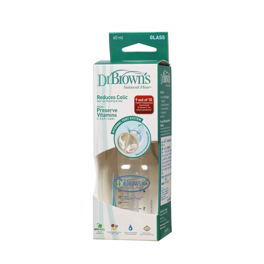 Dr Browns - 2oz Glass Baby Bottle