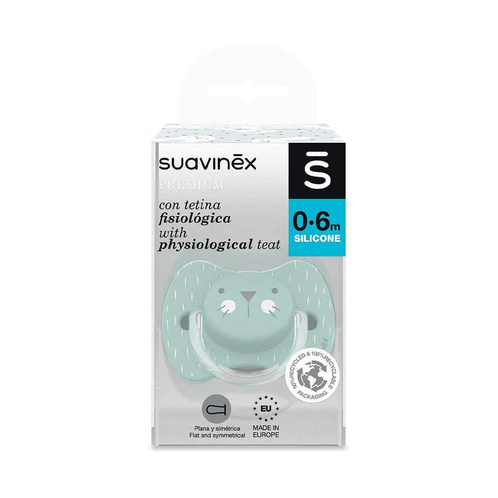 Suavinex - Premium Phy Silicone Soother - Whiskers | 0-6 M