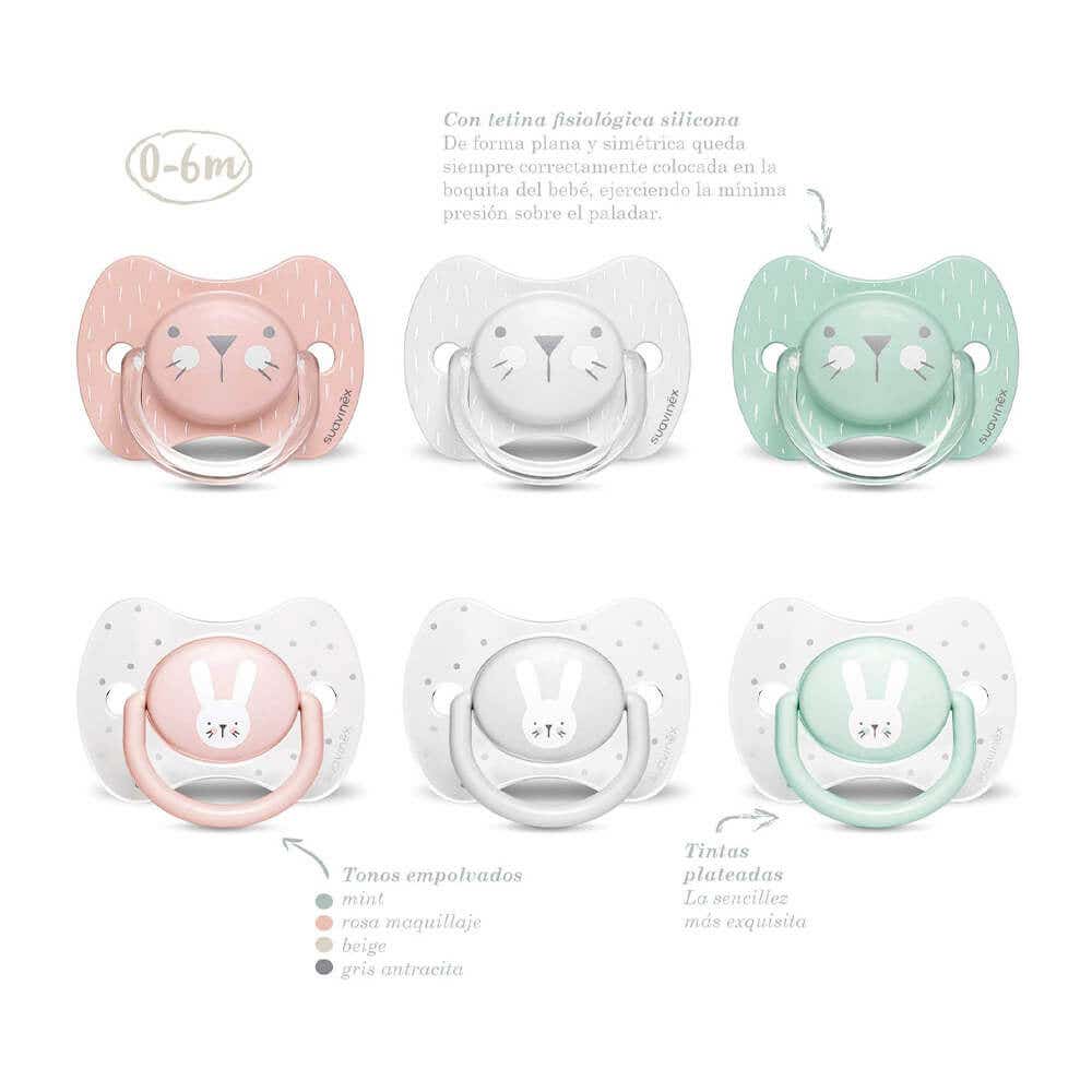 Suavinex - Premium Phy Silicone Soother - Whiskers | 0-6 M