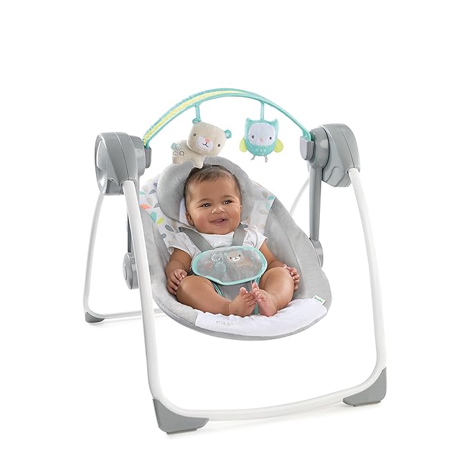 Ingenuity - Comfort 2 Go Portable Swing | Forest | 0-9 M