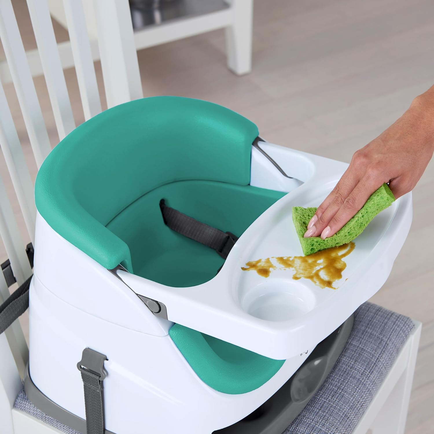 Ingenuity - Baby Base 2In1 Seat Ultramarine Green | 6M-3Y