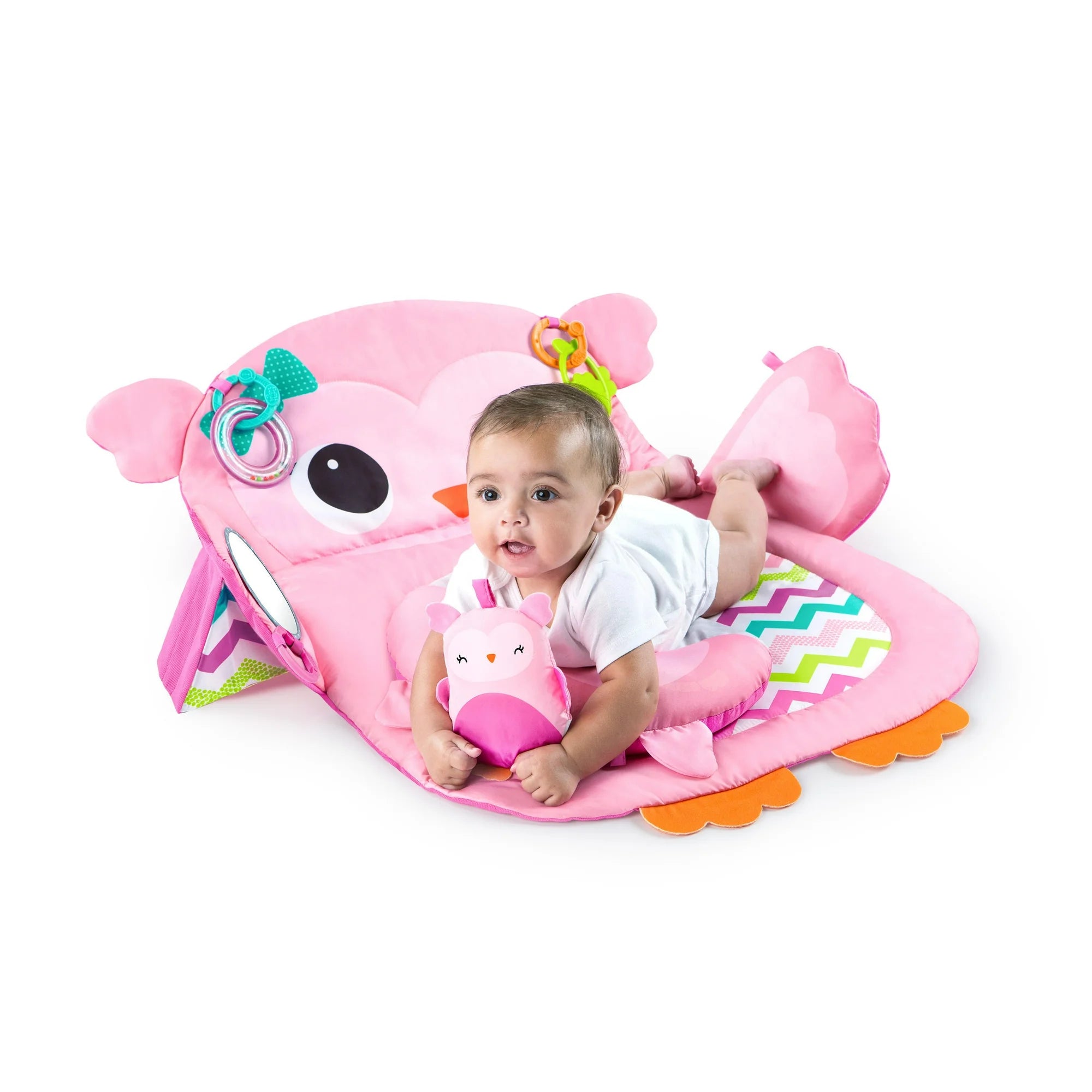 Bright Starts - Tummy Time Prop & Play | Pink | 0-36 M