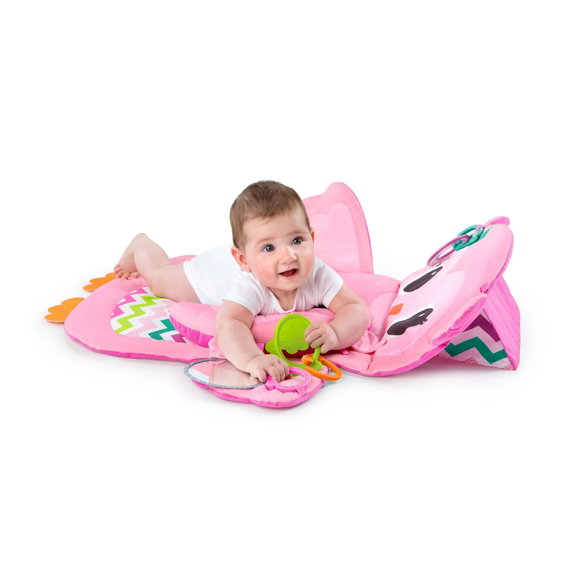 Bright Starts - Tummy Time Prop & Play | Pink | 0-36 M