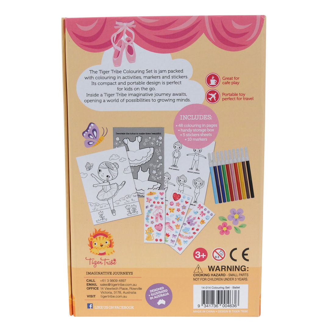Tiger Tribe - Colouring Set Ballet Book