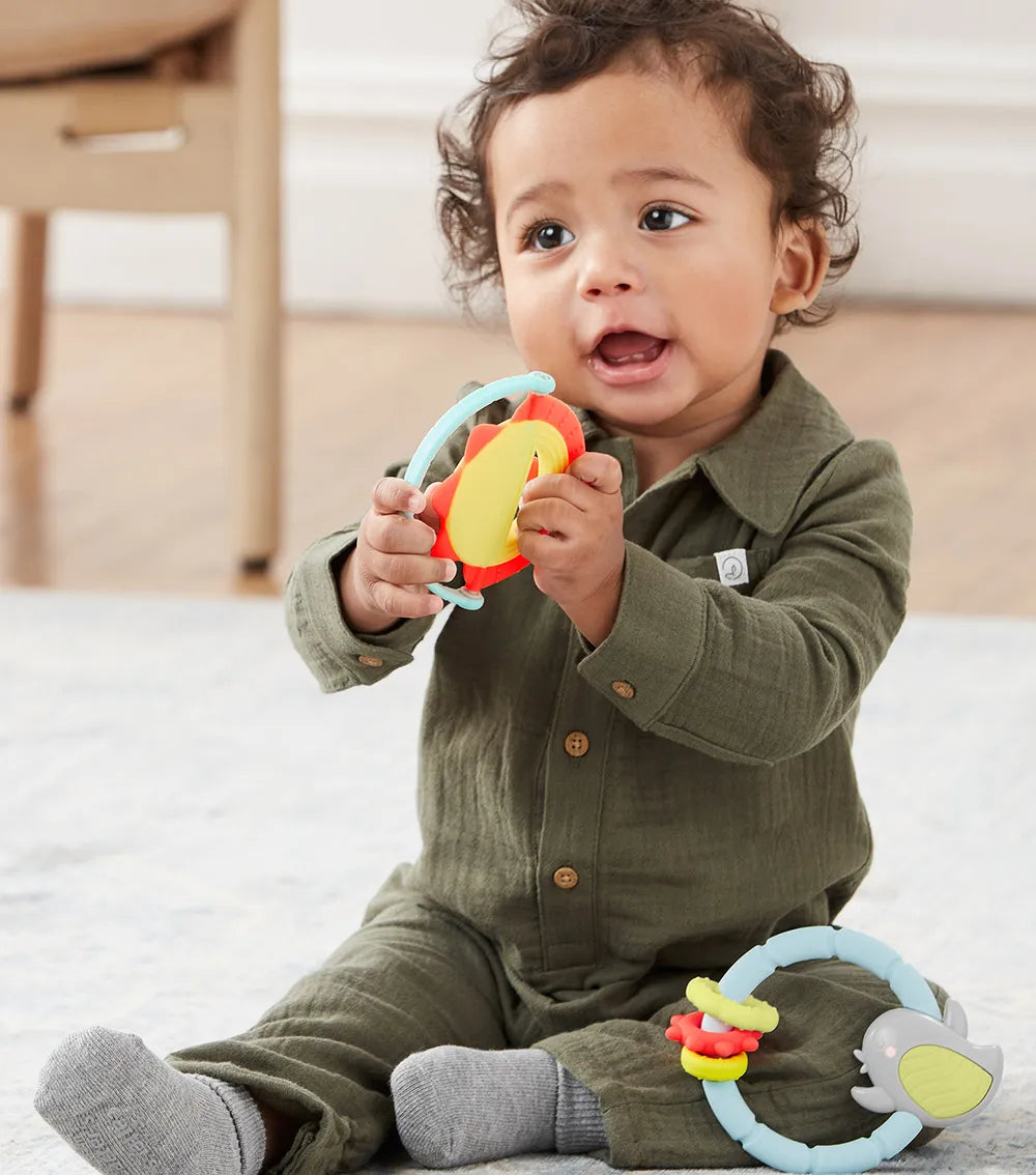 Skip Hop - Silver Lining Cloud Teethe & Play Toy | Bird