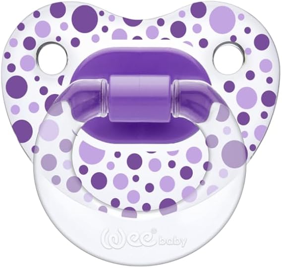 Wee Baby - Transparent Patterned Orthodontical Soother | 0-6 Months