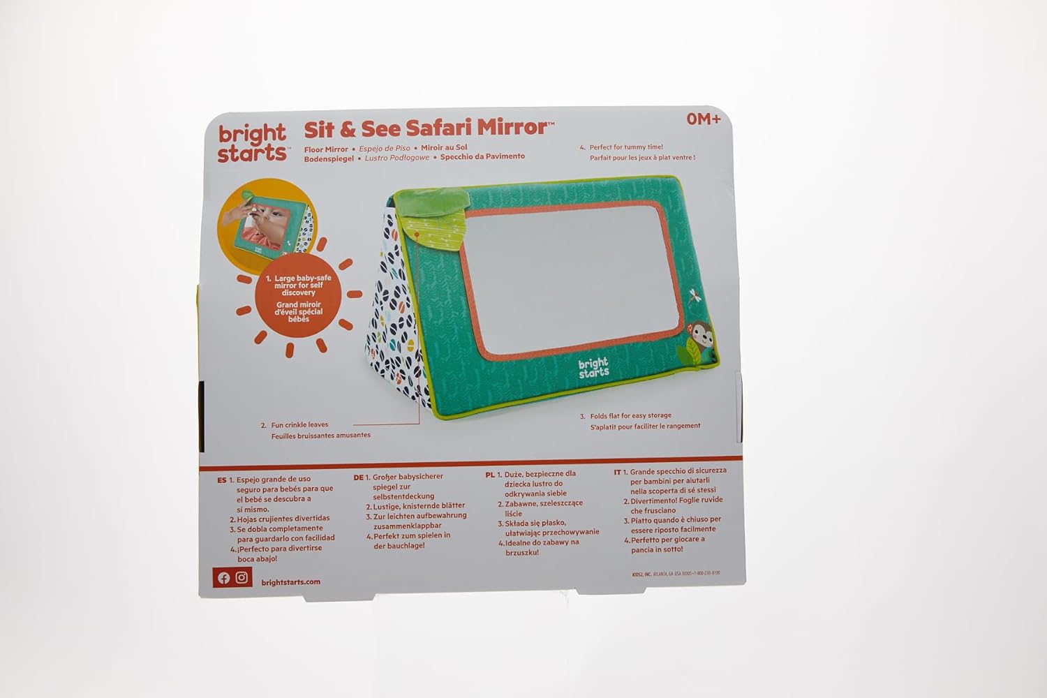 Bright Starts - Sit & See Safari Floor Mirror | 0-36M