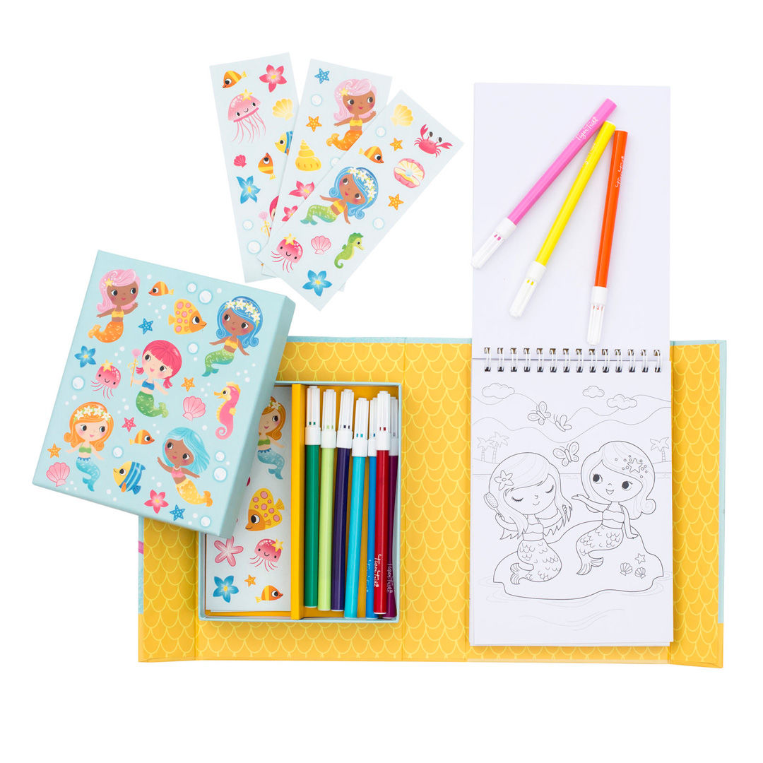 Tiger Tribe - Colouring Set Mermaids Book