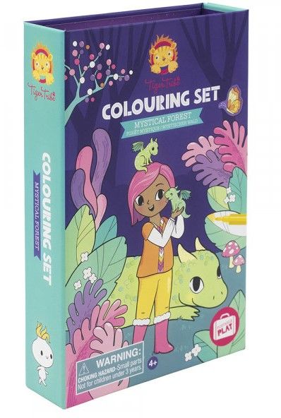 Tiger Tribe - Colouring Set Mystical Forest Book