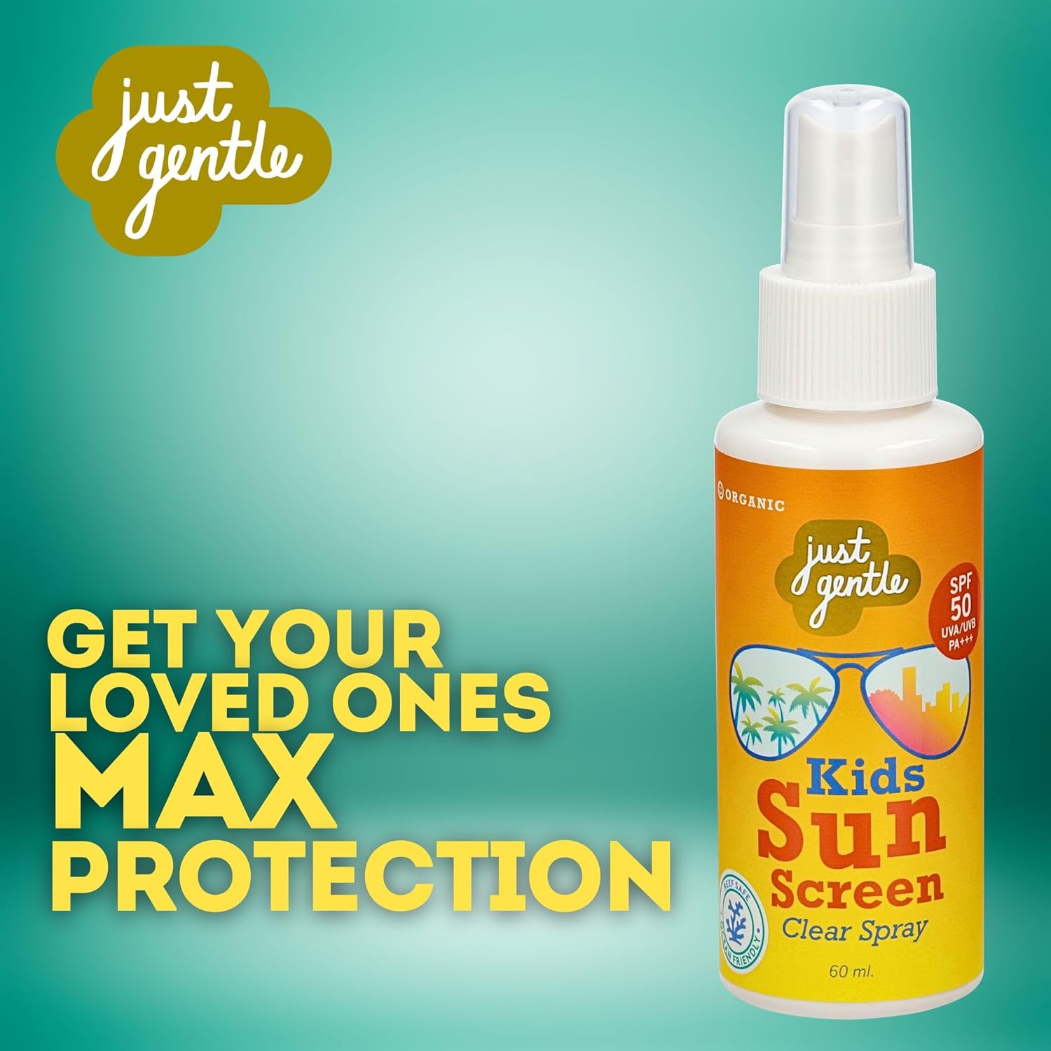 Just Gentle - Kids Sunscreen Clear Spray SPF 50 PA+++ Reef Safe