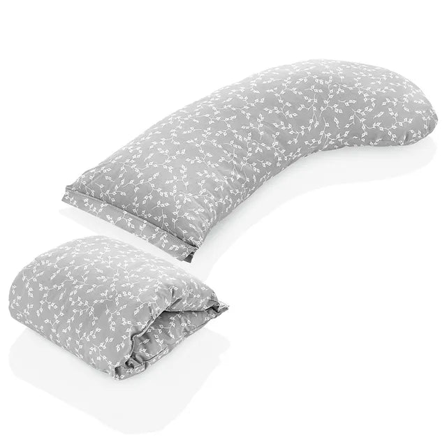 Babyjem - Head Supported Breastfeeding Cushion Grey Flower