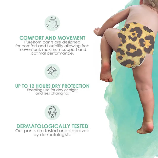 PureBorn - Pull Ups Nappy Master Pack | Size 4 | 9-15KG | Assorted Prints | 88 Pcs