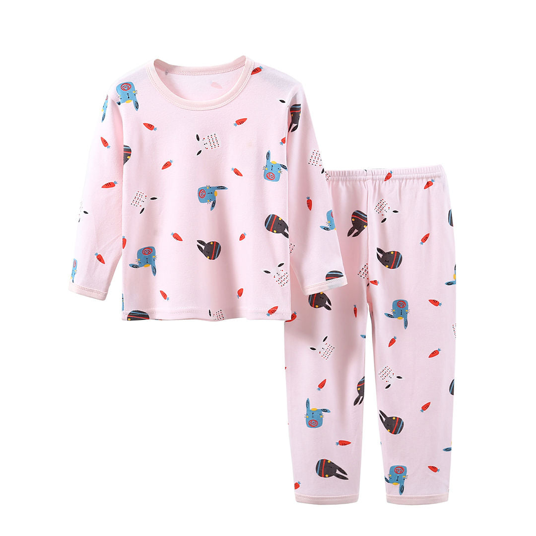 Ministry of Style - Lovely Pink Long sleeves 2 pc set for Girls