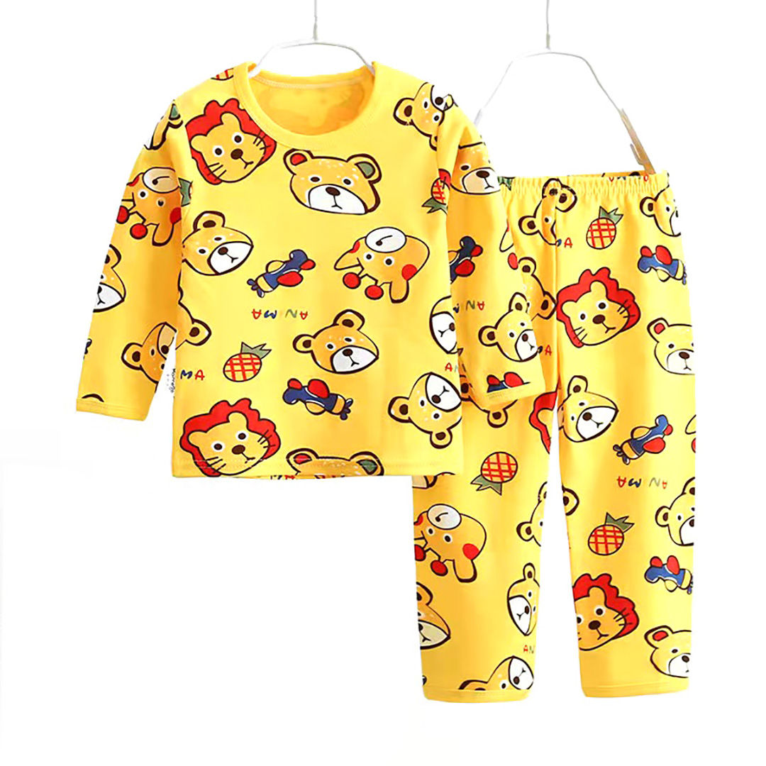 Ministry of Style - Into the Jungle Yellow Long Sleeves 2 pc Set for Boys