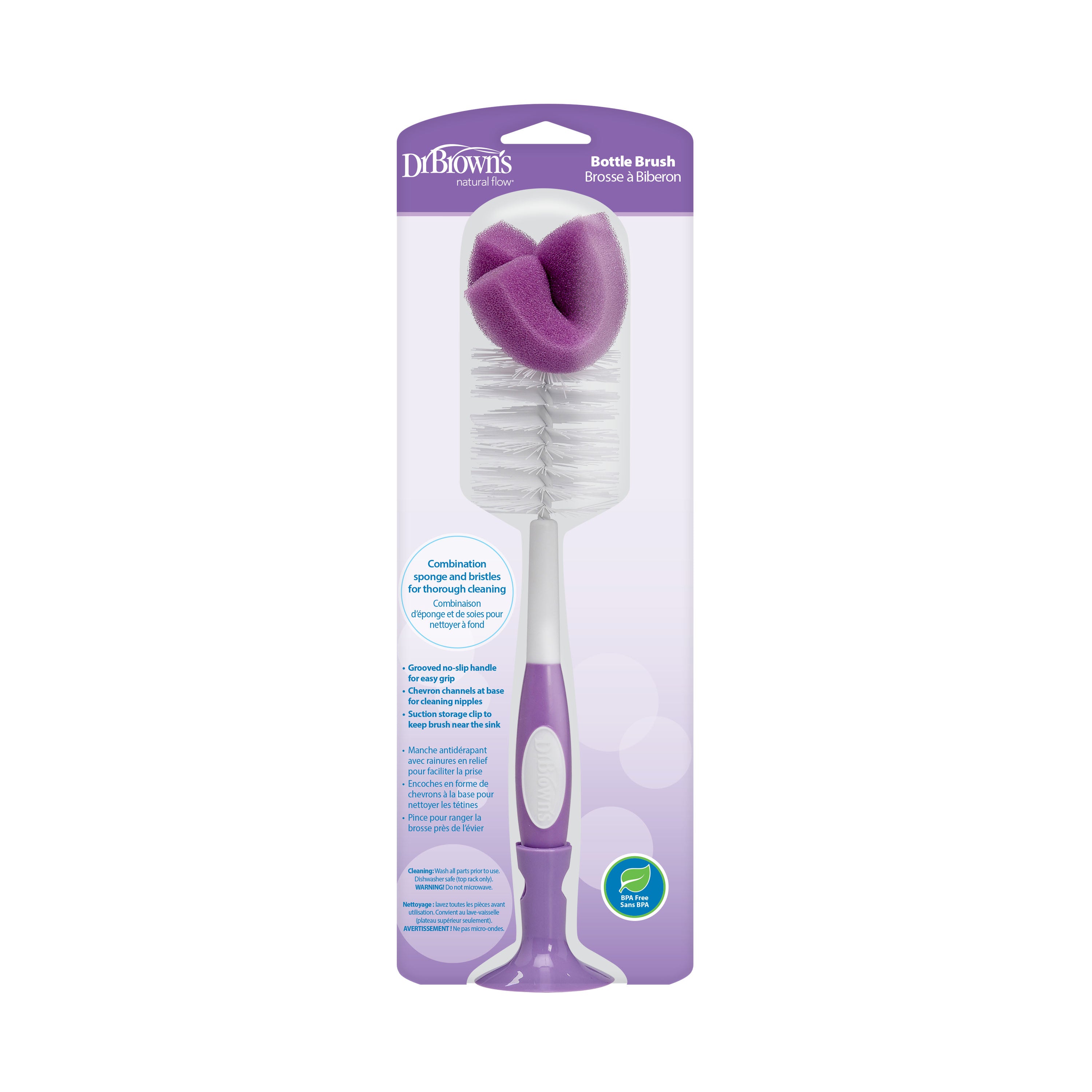 Standard Bottle Brush, Assorted (Pink, Orange, Purple & Green)