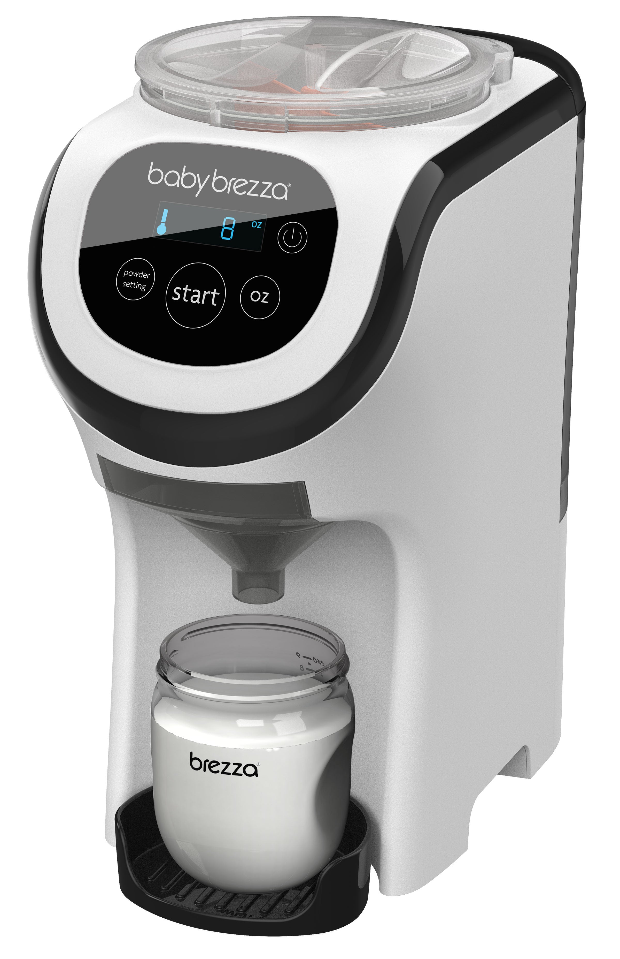 Baby Brezza Formula Pro Mini spare part - a Stirring Wheel, Measuring Wheel and Locking cover with Slicon Scraper