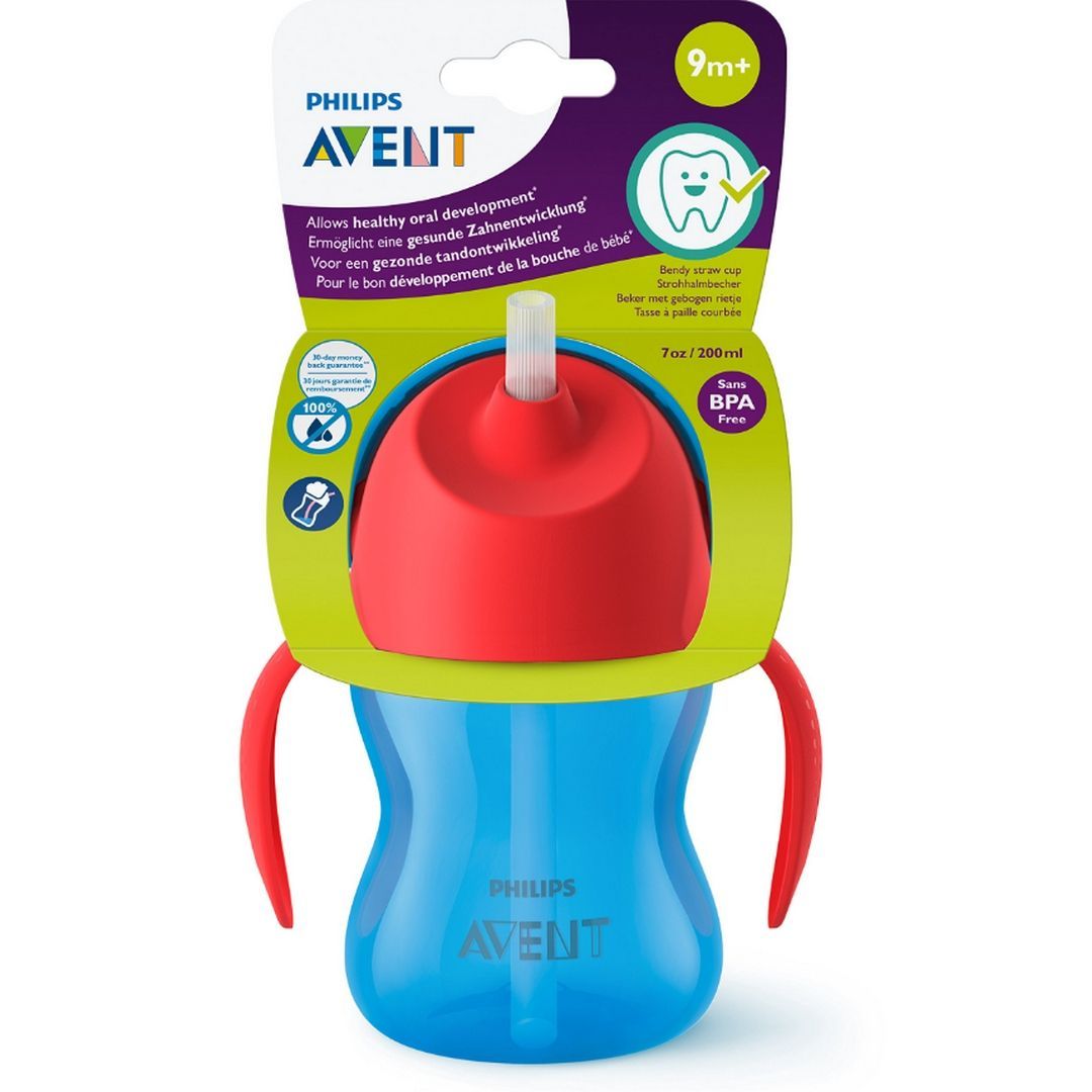 Philips Avent - Bendy Straw Cup Unisex | Pack Of 1 | 9 M