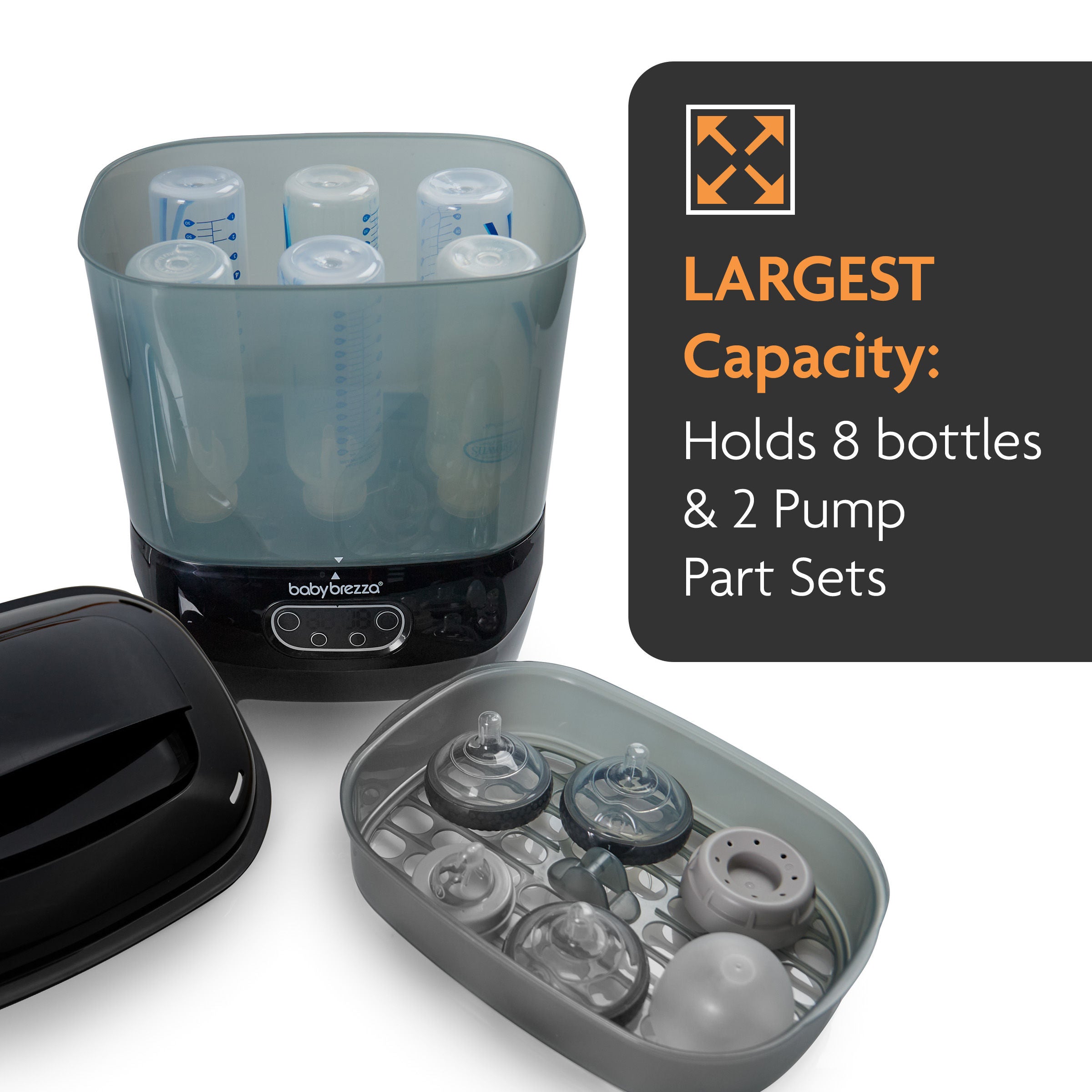 Baby Brezza One Step Baby Bottle Sterilizer and Dryer AdvancedPremium Black