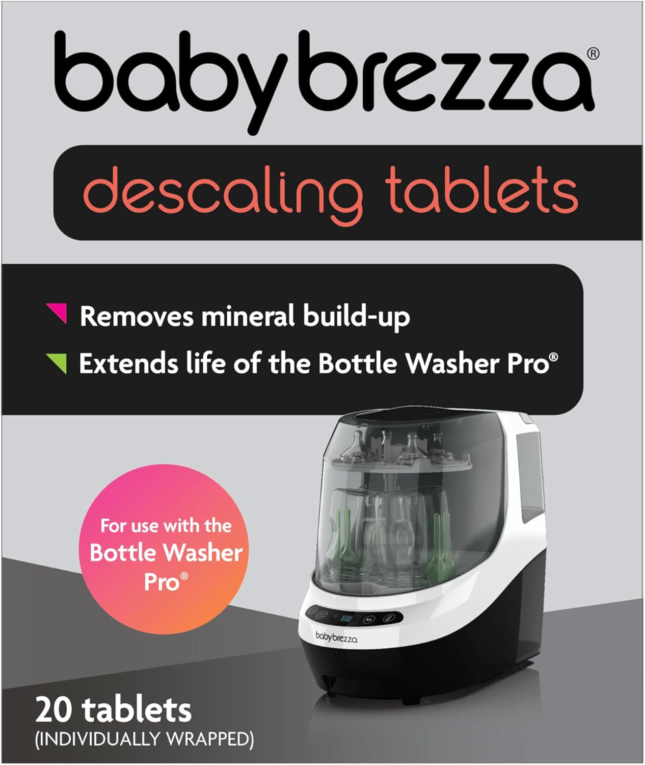 Babybrezza Descaling Tablets, White