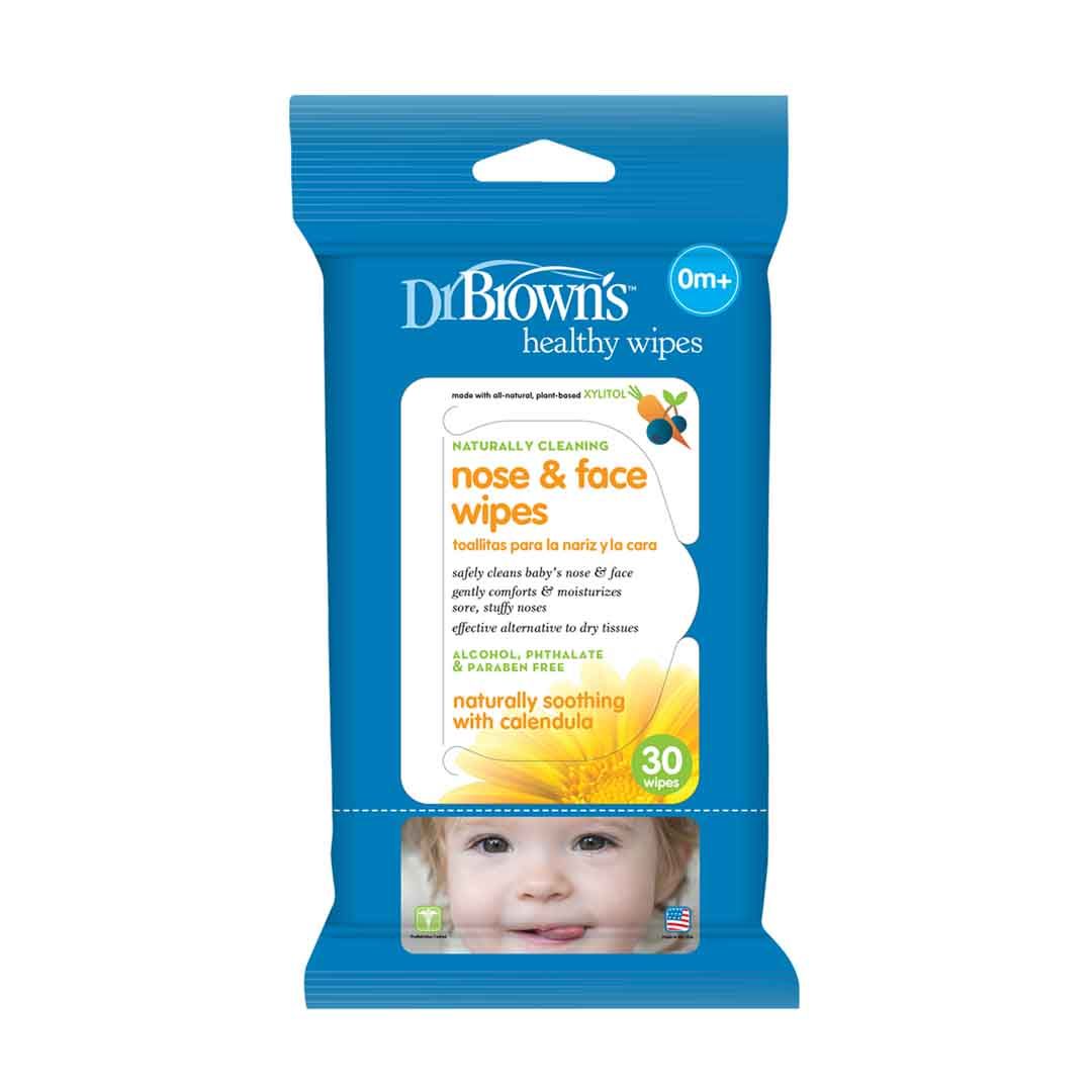 Dr Browns - Nose & Face Wipes