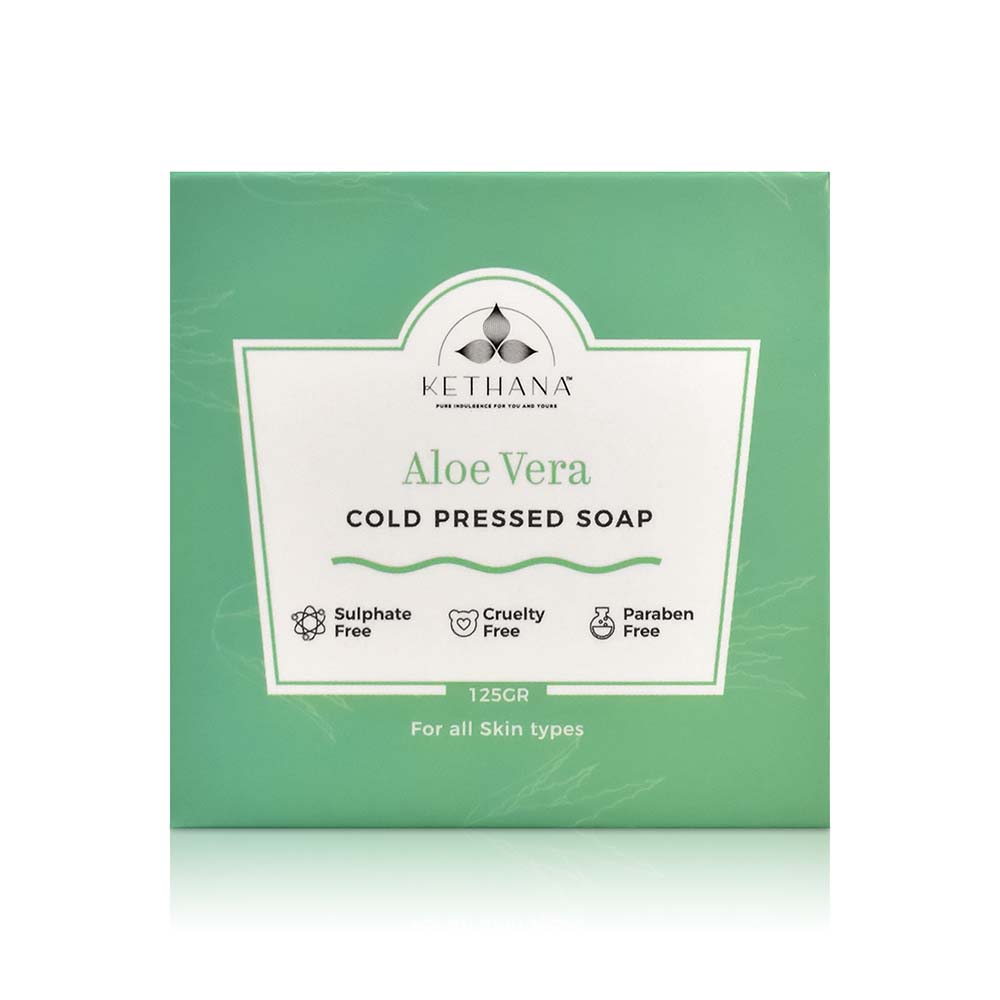 Kethana - Aloevera Gentle Cleansing  Bar | Cold Pressed Soap| 125 gms