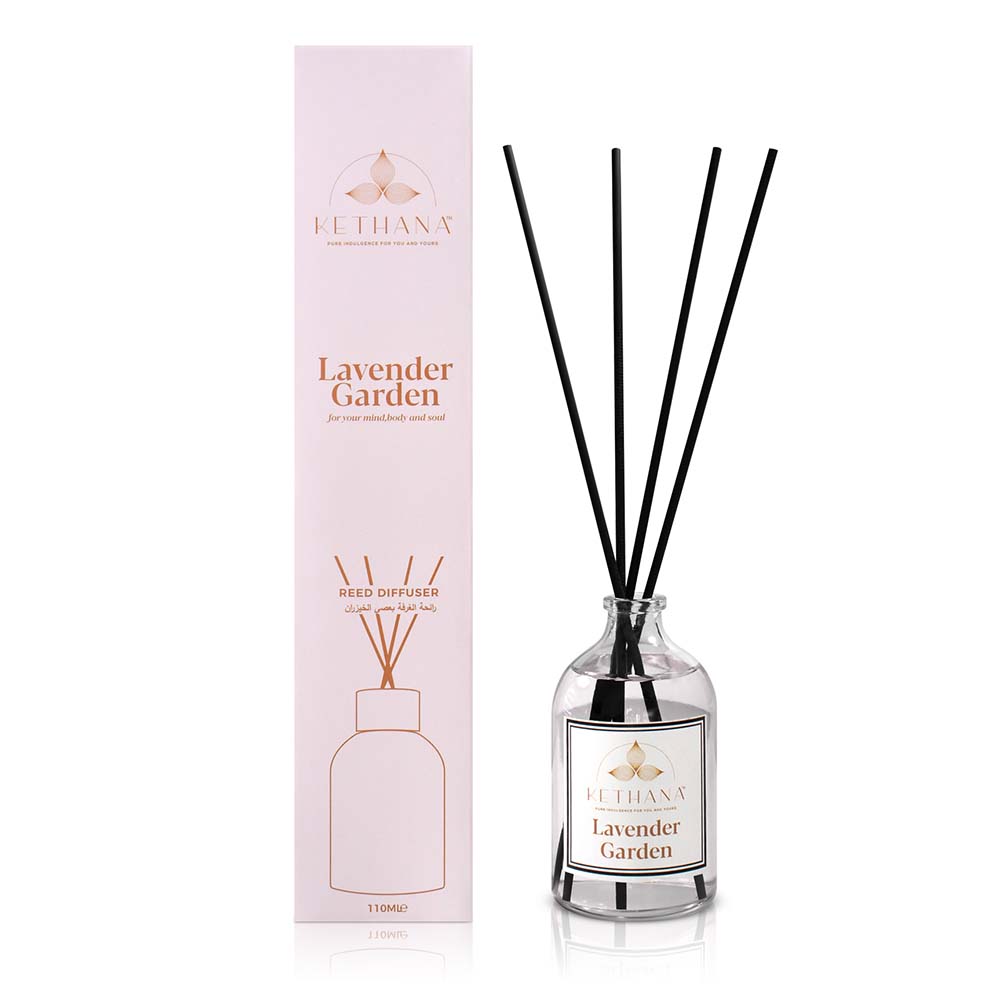 Kethana - Lavender Garden  Reed Diffuser Aromatherapy Home  Fragrance | 110 Ml