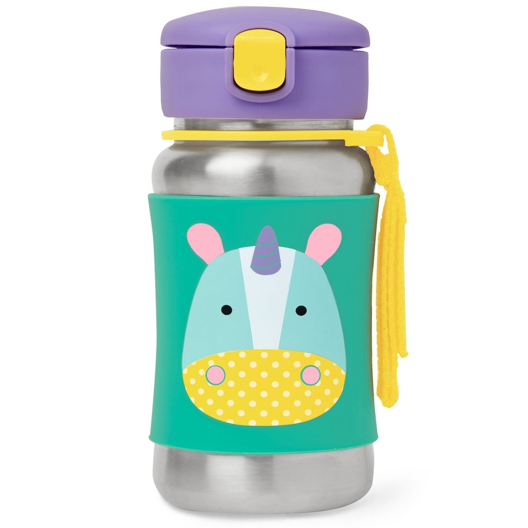 Skip Hop - Zoo Stainless Steel Straw Bottle