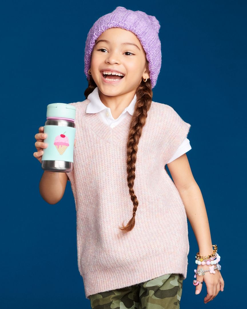 Skip Hop - Spark Style SS Straw Bottle