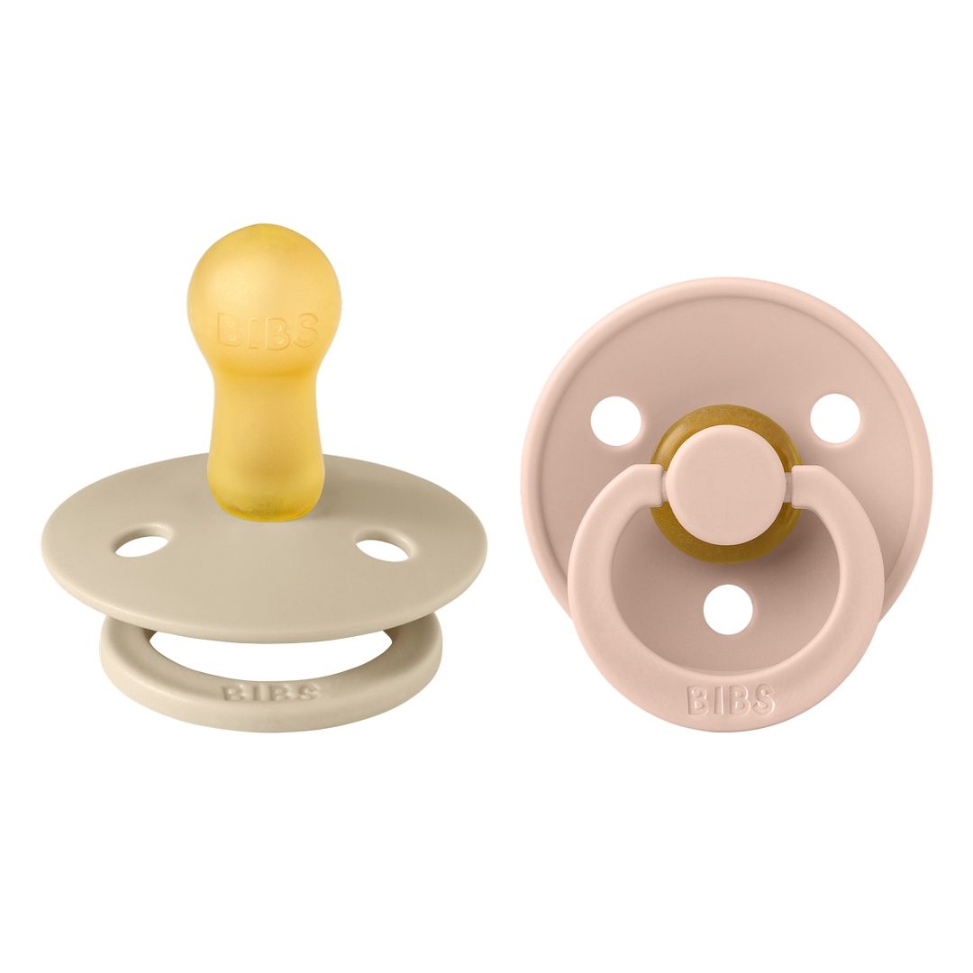 Bibs - Pack of 2 Latex Pacifier | Vanilla & Blush | Size 2