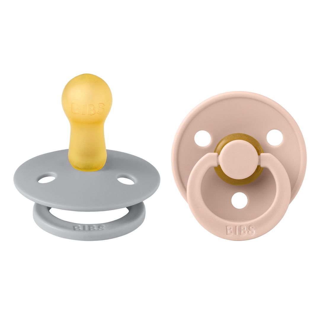 Bibs - Pack of 2 Latex Pacifier | Cloud & Blush | Size 2