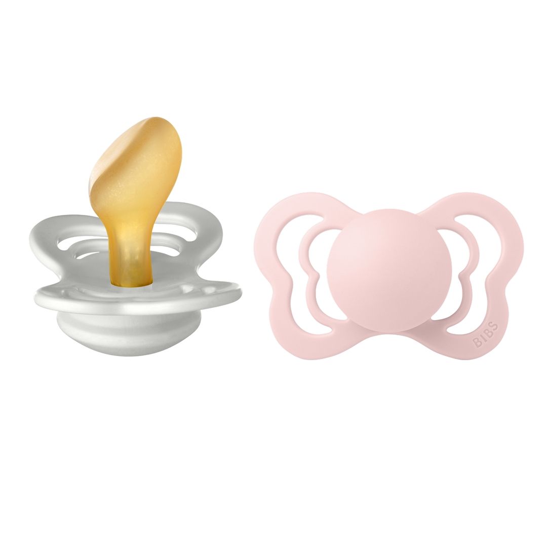 Bibs - Pack of 2 Couture Latex Pacifier | Haze & Blossom | Size 2