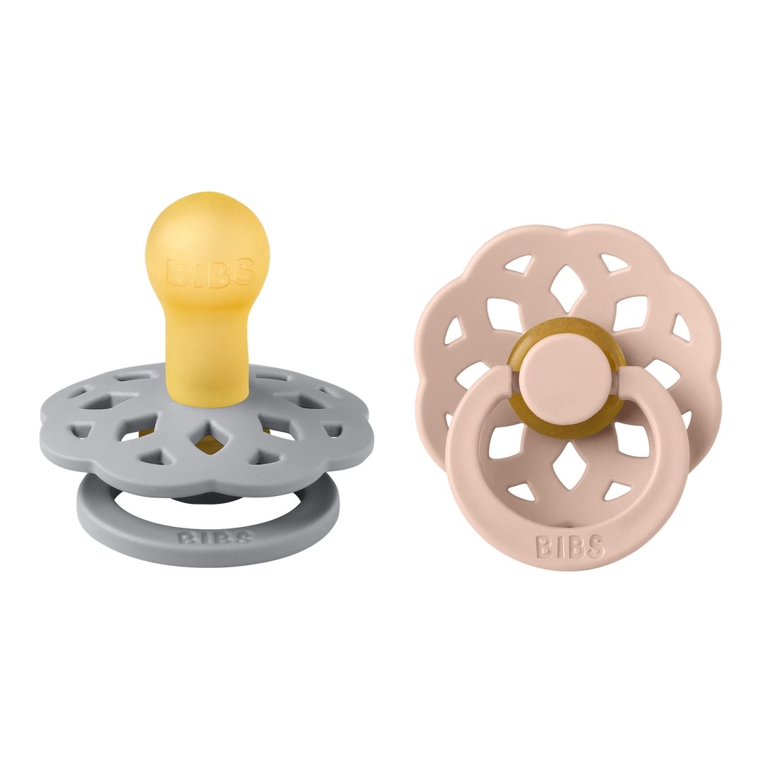 Bibs - Pack of 2 Boheme Latex Pacifier | Cloud & Blush | Size 1