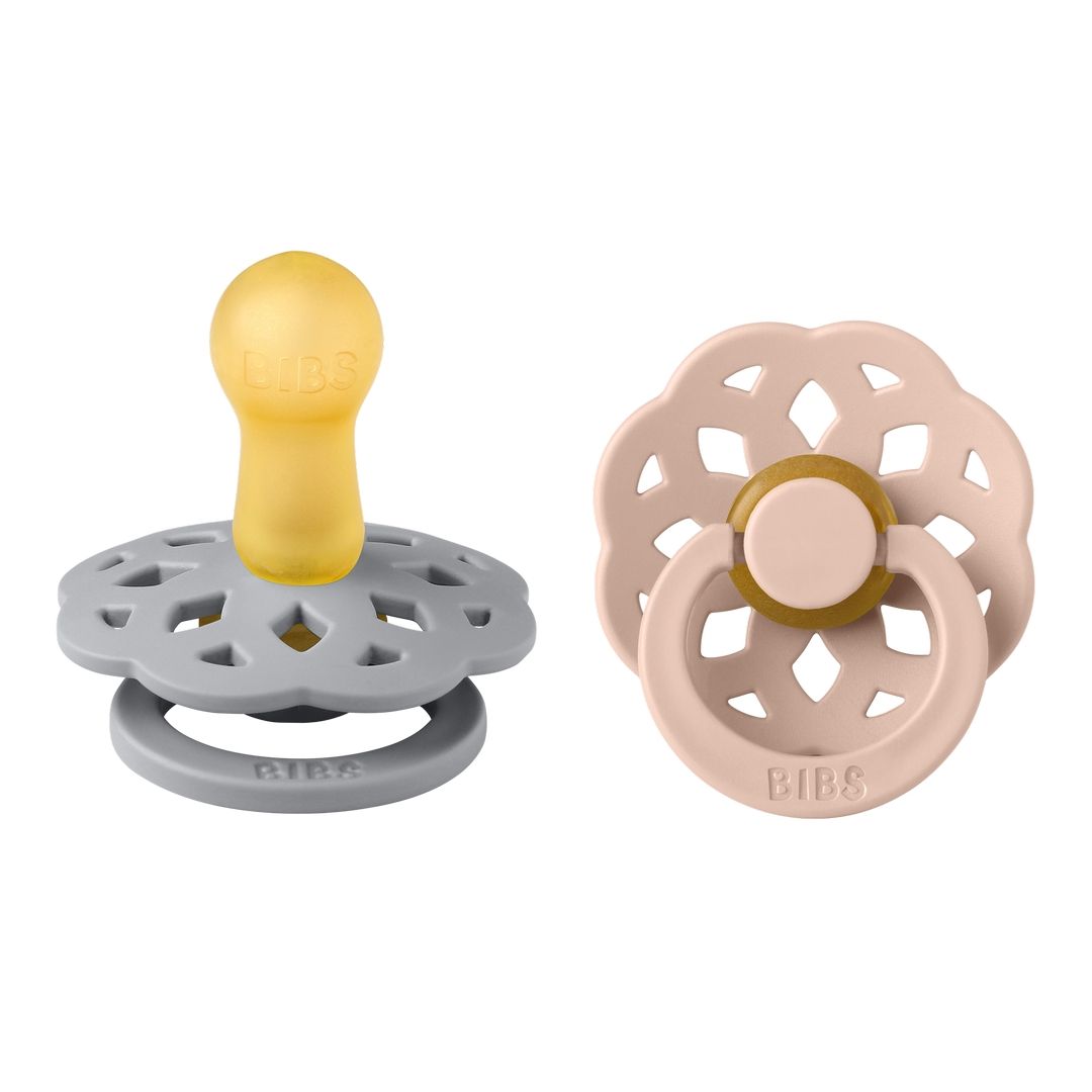Bibs - Pack of 2 Boheme Latex Pacifier | Cloud & Blush | Size 2