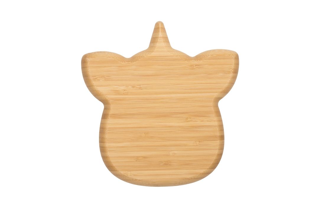 Citron - Organic Bamboo Plate & Spoon | Unicorn Blush Pink