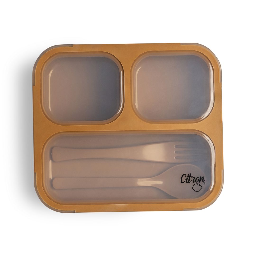 Citron - 2023 Lunch Box With Fork And Spoon | Caramel