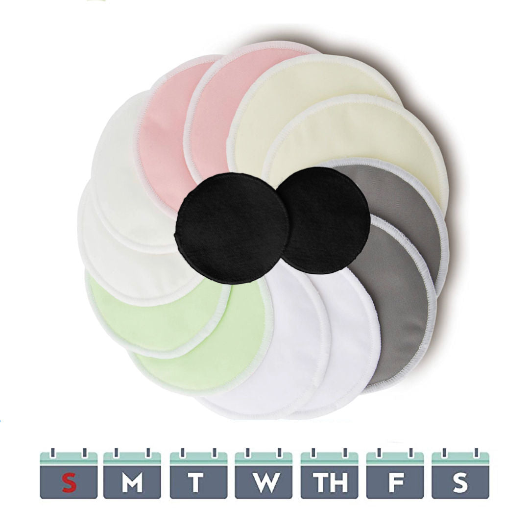 Pikkaboo - Organic 3D Washable Breast Pads + Laundry Bag & Storage Bag