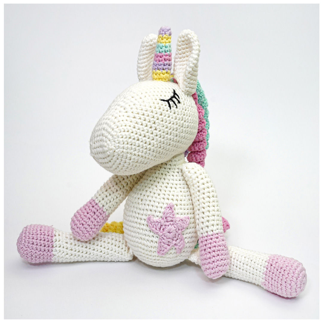 Pikkaboo - Snuggle & Play Crocheted Unicorn