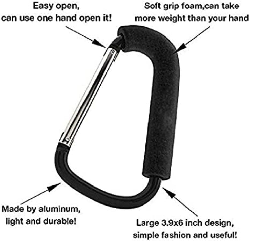 Pikkaboo - Universal Non | Slip Metal Stroller Hook