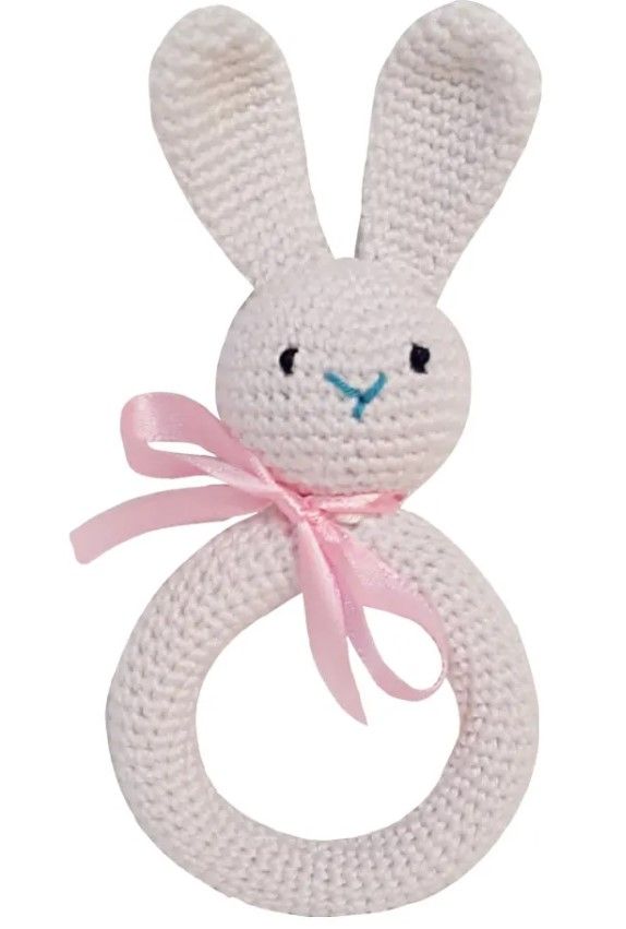 Pikkaboo - Snuggle & Play Soft Crocheted Bunny Set