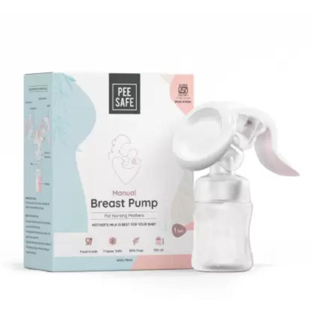 Pee Safe - Manual Breast Pump For Nursing Mothers With 150ml Container