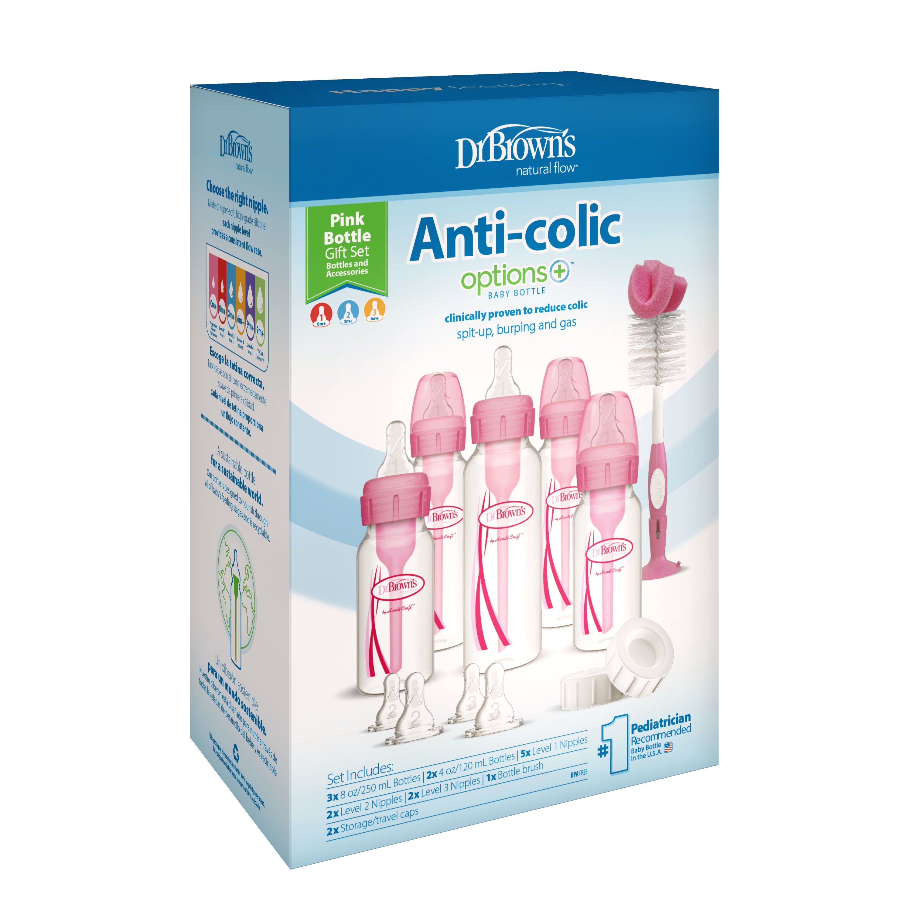 PP Narrow Anti-Colic Options+ Baby Bottle, Gift Set