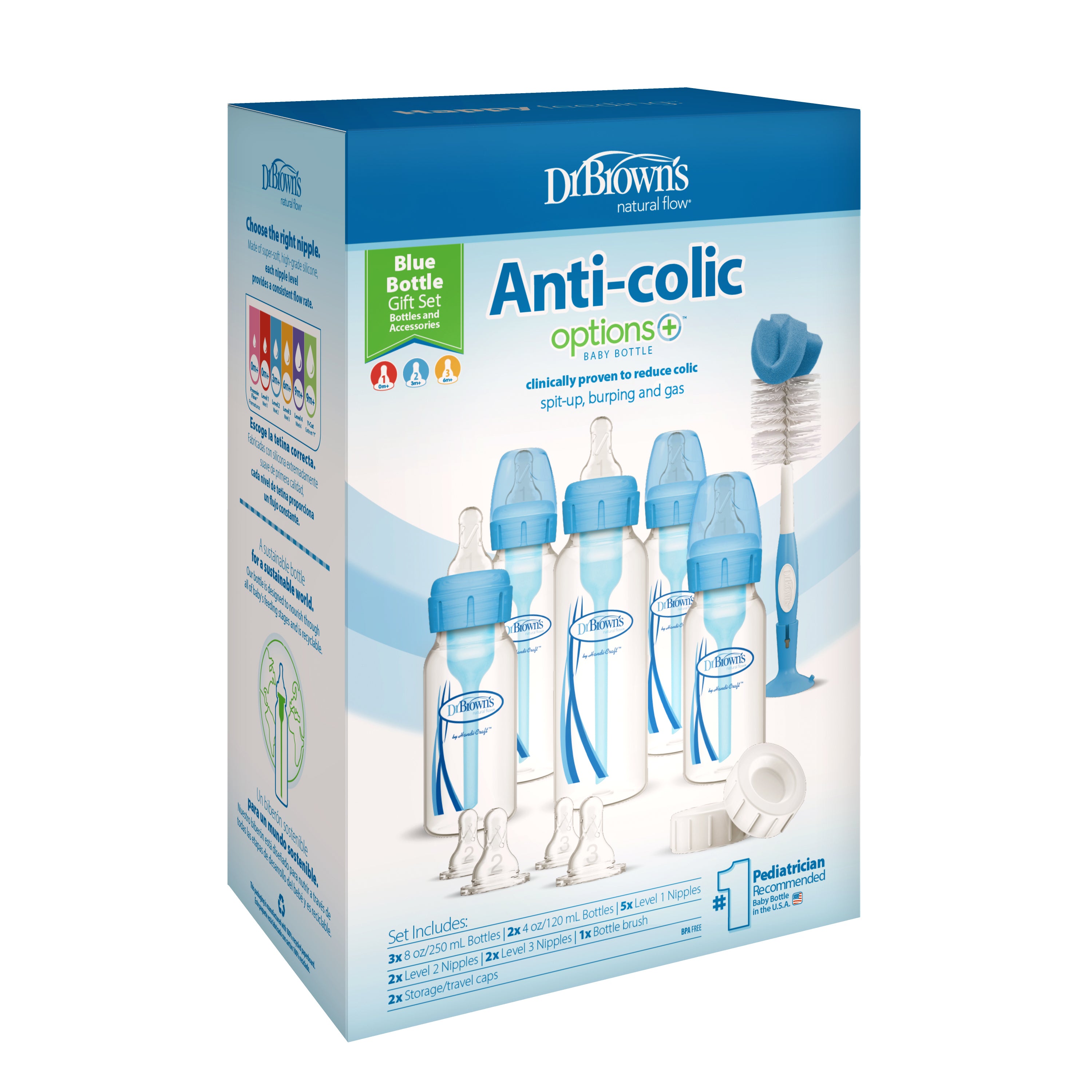 PP Narrow Anti-Colic Options+ Baby Bottle, Gift Set