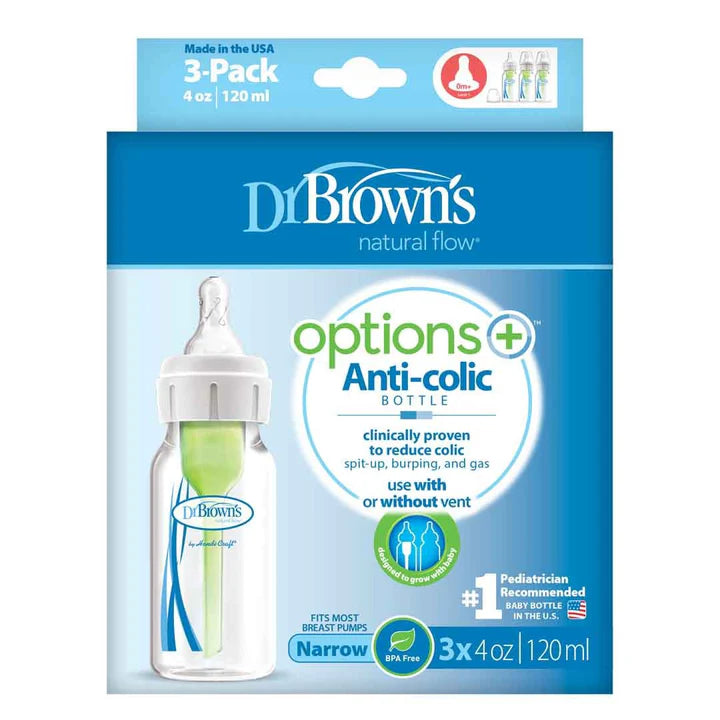 Dr Browns - 4 oz | 120 ml PP Narrow Neck Options Baby Bottle