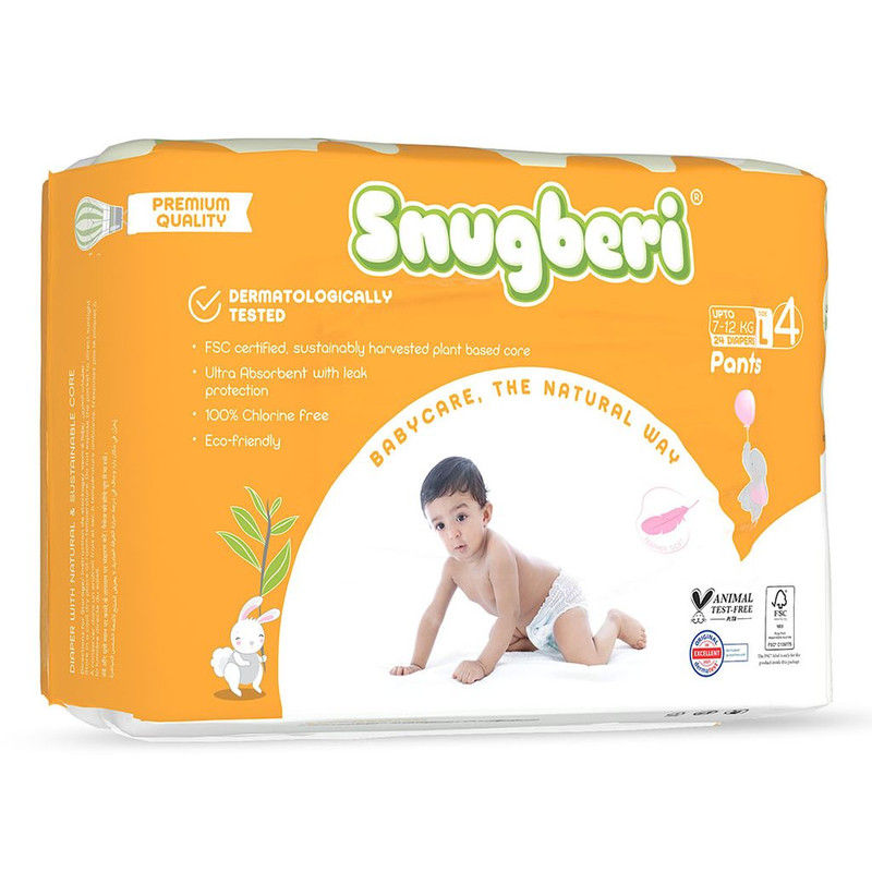 Snugberi Premium Eco Friendly Diaper Pants | Size 4 | Large | 7 - 12 Kg