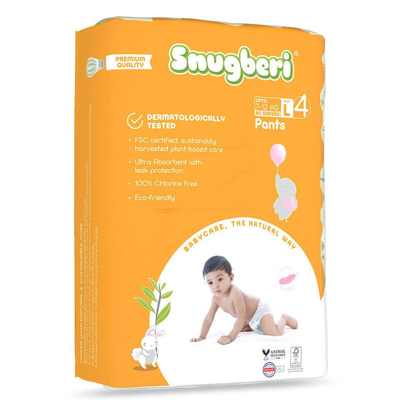 Snugberi Premium Eco Friendly Diaper Pants | Size 4 | Large | 7 - 12 Kg