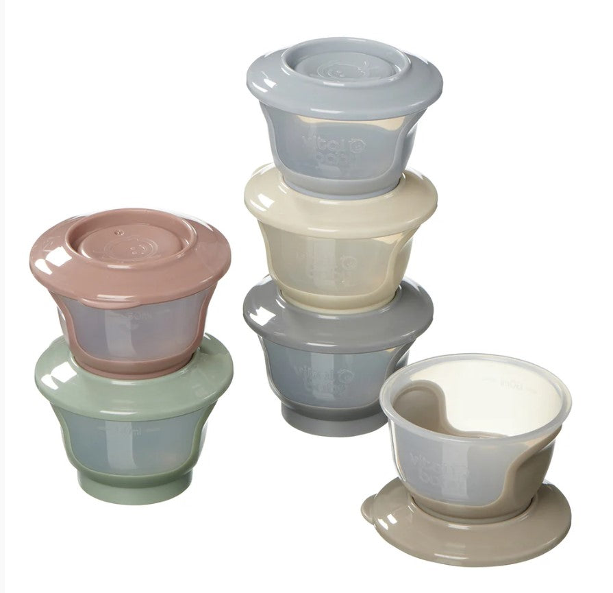 Vital Baby - Nourish Store & Wean Pots(6Pk)|4 Months+