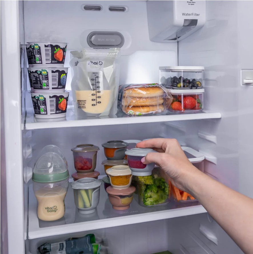 Vital Baby - Nourish Store & Wean Pots(6Pk)|4 Months+