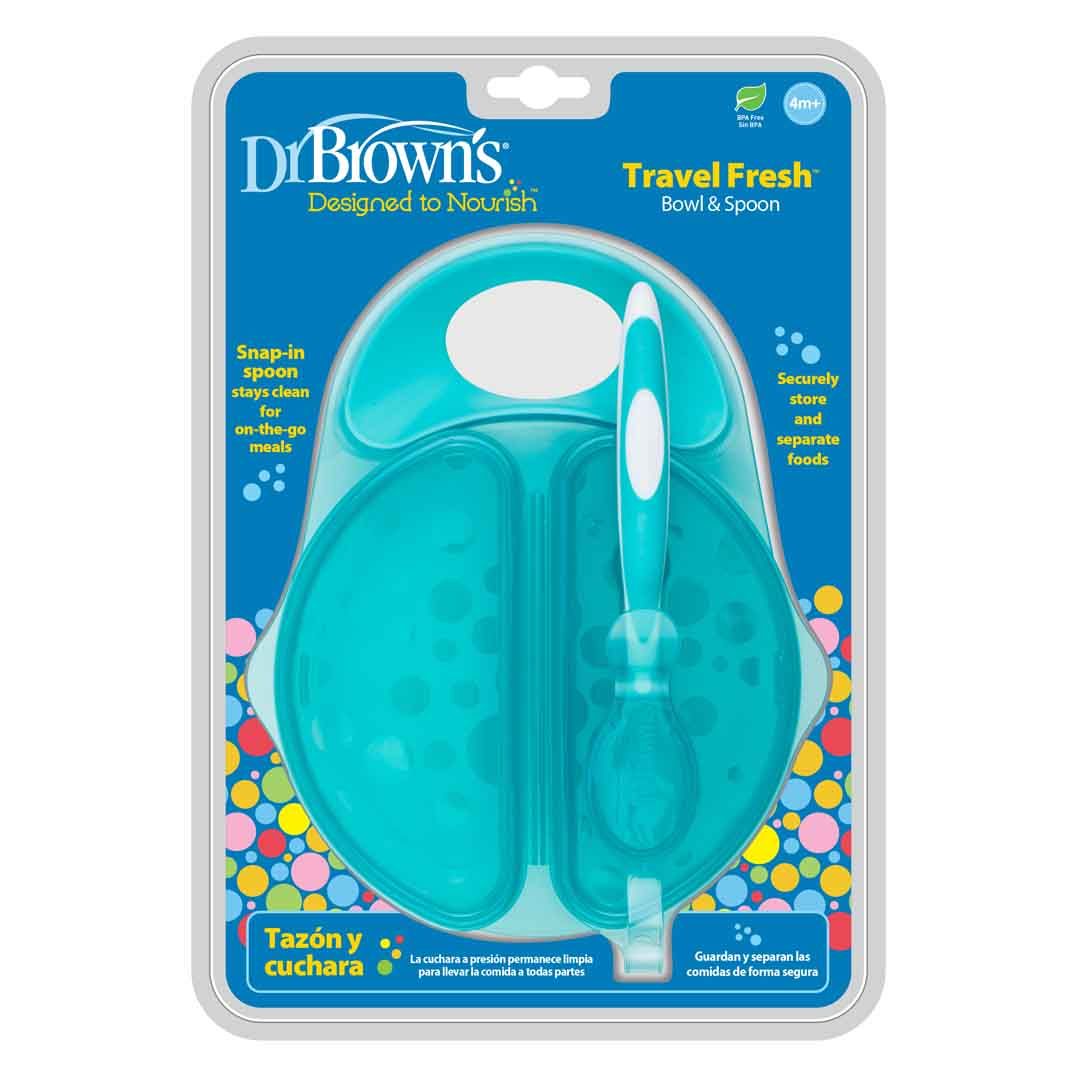 Dr Browns - Travel Fresh Bowl & Snap in Spoon