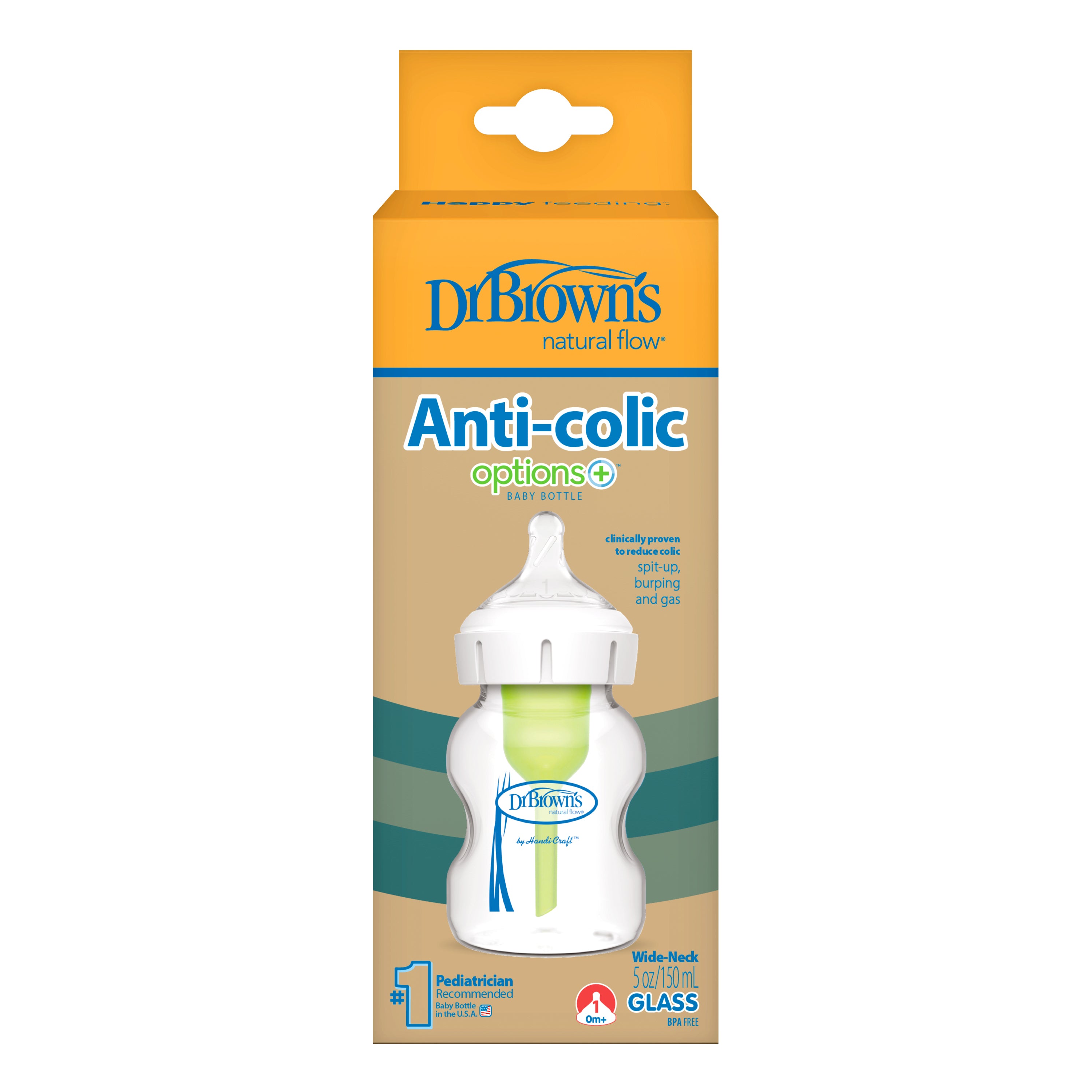 5 oz/150 ml Glass W-N Options+ Bottle, 1-Pack