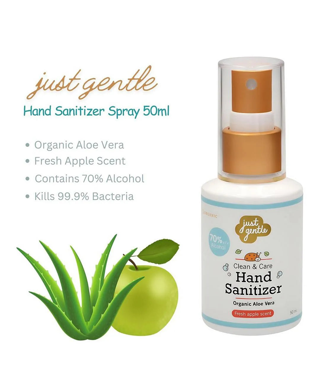 Just Gentle - Hand Sanitiser Spray | 50 Ml